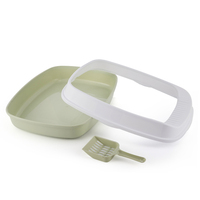 TC4204 vente en gros de produits d'intérieur pour animaux de compagnie en plastique litière pour chat avec scoop formation litière pour chat toilette pour chat