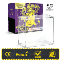 Boîte de protection transparente en acrylique avec couvercle magnétique robuste PKMN pour ETB, protection UV, anti-poussière, pour booster box