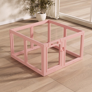 Ultra hafif evcil hayvan oyun parkı katlanabilir şeffaf akrilik 5lbs anında kurulum çit altında köpek kedi seyahat kamp daire kullanımı için - Product Image 1