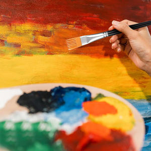 Pincel de Nylon para Paisajes, Pincel para Hojas de Árboles, Pincel para Pintura al Óleo, para Pintura con Textura - Product Image 4