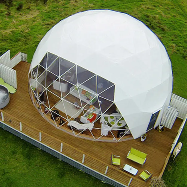 Obral Atap Bening IGOO Kaca Domo Rumah Luar Ruangan Transparan Taman Kubah Tenda