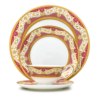 Cadeaux Offre Spéciale personnalité vaisselle en céramique personnalisée Relief or bone china vaisselle en céramique