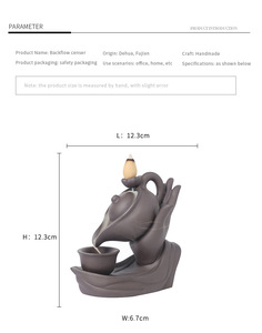 Yoga méditation thé cérémonie mignon style chinois reflux brûleur d'encens bougeoirs nouvelles décorations <span class=keywords><strong>pour</strong></span> la maison créatives particulières - Product Image 6