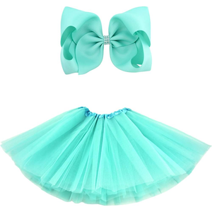 Ensemble jupe tutu en tulle pour filles avec barrette à cheveux, nouveau modèle 2026, costume de fête mignon pour filles, robe de fête, tenue décontractée quotidienne - Product Image 3