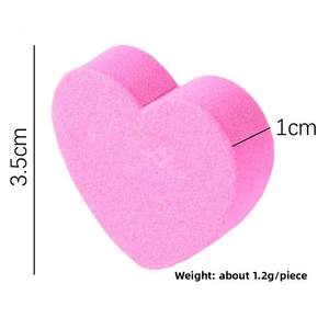 Mini éponge de polissage double face en forme de cœur de pêche pour ongles - Product Image 4