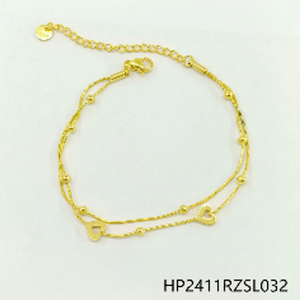 Set 4 pezzi di alta gioielleria da donna collana di perle placcate oro bracciale orecchini anello per matrimoni e regali - Product Image 1