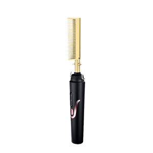 Peigne chauffant électrique à prix abordable pour lissage des cheveux, revêtement céramique, <span class=keywords><strong>brosse</strong></span> lissante à haute température - Product Image 1