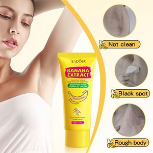 SADOER OEM ODM Etiqueta Privada cuerpo Natural Banana suave crema depilatoria calmante <span class=keywords><strong>Intimas</strong></span> Bikini indoloro para mujeres - Product Image 3