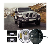 Phare LED haute puissance 80W 7 pouces pour Jeep Wrangler Super lumineux Faisceau haut et bas Phare LED