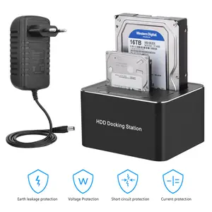 USB 3.0 kép bay sata ổ cứng Docking Station 2.5/3.5 inch HDD SSD nhôm trường hợp dock <span class=keywords><strong>duplicator</strong></span>/Offline Clone chức năng - Product Image 1