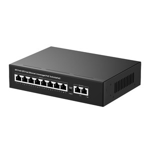 <span class=keywords><strong>Switch</strong></span> POE a <span class=keywords><strong>10</strong></span> Porte 48V <span class=keywords><strong>10</strong></span>/100Mbps con 2 Porte <span class=keywords><strong>Gigabit</strong></span> Uplink 250m per CCTV e PC - Disponibile con 1 Anno di Garanzia - Product Image 3