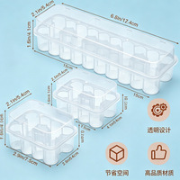 InjexMed Vente en gros de flacons en plastique transparent de 3 ml, 5 ml, 7 ml, 10 ml, petit porte-flacons pour les soins de la peau, les soins personnels, étui pour flacons réutilisable