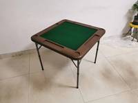 Meja HDPE Portabel Ringan Dapat Ditumpuk Rangka Baja Tahan Air Untuk Penggunaan Dalam & Luar Ruangan, Makan, & Permainan Mahjong