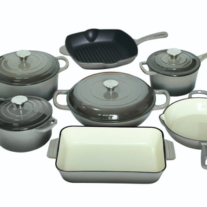 Vmigo-011 Ensemble de <span class=keywords><strong>Cuisine</strong></span> <span class=keywords><strong>en</strong></span> <span class=keywords><strong>Fonte</strong></span> Antiadhésif Écologique – Marmites et Casseroles pour Fruits de Mer - Product Image 2