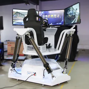 YHY usine 5000W 3 écrans 6 dof simulateur de siège de course mouvement F1 conduite Vr simulateur jeu de course de voiture