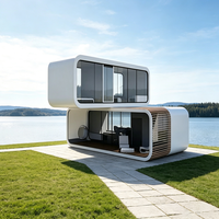 Maison modulaire préfabriquée de luxe moderne à 2 étages, structure en acier insonorisée, sur mesure OEM, pour hôtels, villas et projets de complexes hôteliers