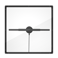50cm de bureau tout-en-un projecteur 3D à l'œil nu ventilateur holographique d'imagerie à lévitation tridimensionnelle aérienne pour l'éducation en intérieur