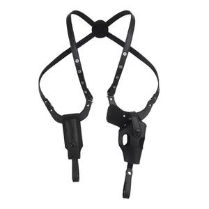 Nouveau système d'étui en cuir dissimulé à double épaule sous les bras en plein air - Product Image 2