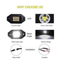 Kit de 4/8/12 pods de lumières LED en aluminium RGBW multicolores IP68 étanches pour véhicules tout-terrain, kit de gradation, lumières décoratives tendance