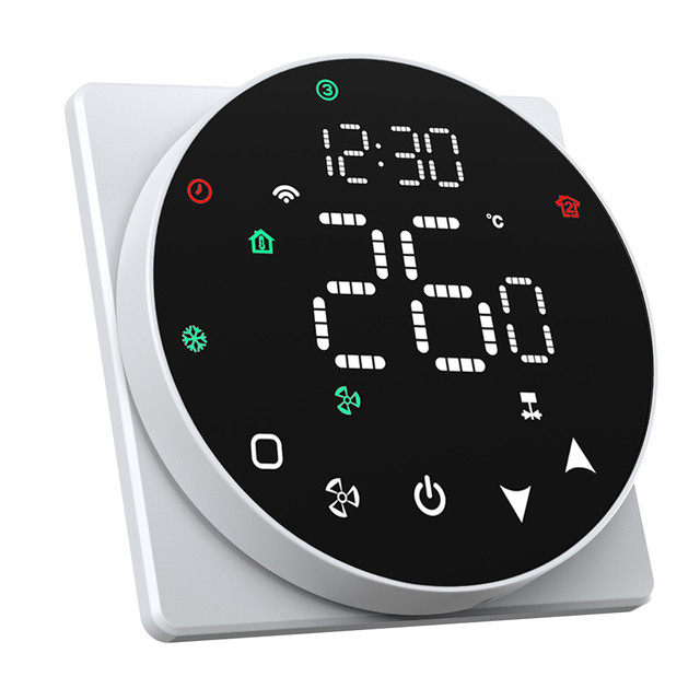 Tuya WiFi Smart FCU Thermostat Programmable Room Thermostat for Heating Cooling Fan Coil Unit Control