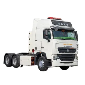 Usado Howo T7h Cng Tractor Truck Air Suspension Eixo Traseiro Levantamento Boa Condição Caminhão preço