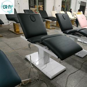 <span class=keywords><strong>Table</strong></span> <span class=keywords><strong>de</strong></span> <span class=keywords><strong>massage</strong></span> moderne <span class=keywords><strong>rose</strong></span> à 3 moteurs en métal plaqué or avec base en acier inoxydable Lit <span class=keywords><strong>de</strong></span> salon <span class=keywords><strong>de</strong></span> beauté du visage électrique Spa - Product Image 4
