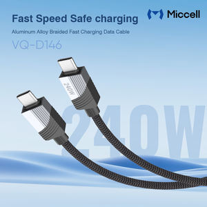 Cable de Carga Rápida Tipo-C para Teléfono Móvil Miccell Pd 240W, Cable de Carga Rápida de Aleación de Aluminio para Teléfono <span class=keywords><strong>Celular</strong></span> - Product Image 2