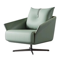 Chaise pivotante légère unique de style italien Design décontracté de luxe pour le salon de conférence de négociation de bureau pour les hôtels en PU