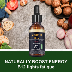 Fabrika OEM Berry lezzet Vitamin B12 damla sıvı Multivitamin takviyesi için çok + bağışıklık desteği 60 porsiyon - Product Image 4