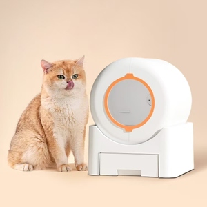 Bac à <span class=keywords><strong>litière</strong></span> intelligent autonettoyant <span class=keywords><strong>pas</strong></span> <span class=keywords><strong>cher</strong></span> pour chat, en plastique, 64L, contrôle par application Tuya, anti-odeur, sans poussière, facile à nettoyer - Product Image 1