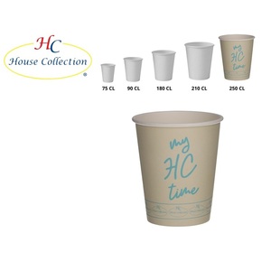 50 Pezzi Bicchieri di Carta Kraft Biodegradabili da 250ml a Parete Singola con Logo Personalizzato, Bicchieri di Carta Usa e Getta per Vino - Product Image 5