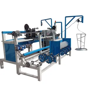 High speed Double Wire Chain Link Fence Machine With Compacting Machine