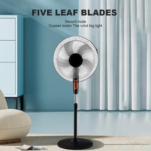 <span class=keywords><strong>Ventilateur</strong></span> de sol de 16 pouces avec hauteur réglable, télécommande, contrôle intelligent, utilisation domestique, normes EU/UK/US, composants SKD - Product Image 2