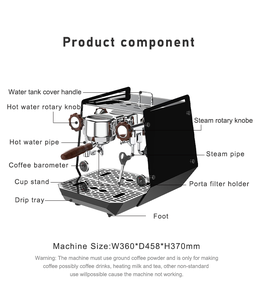 Grande macchina da caffè Espresso professionale Semi automatica doppio He 1 gruppo - Product Image 5