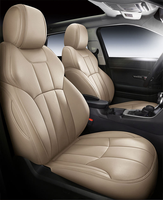 Fundas de Asientos de Coche de Cuero de Lujo Personalizadas, Juego Completo Impermeable, Fundas Universales para Asientos de Auto 100% Probadas, Protector de Asientos
