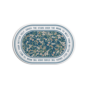 Tapis de bain antidérapant en diatomite à motif marbré, tapis absorbant l'eau avec logo personnalisé - Product Image 2