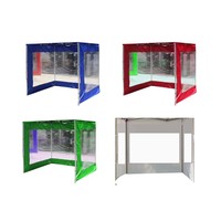 Bâche de tente à quatre pattes pliante extérieure bâche d'art de fenêtre romaine d'auvent semi-transparente pour la survie en camping