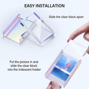Cadre photo personnalisé en acrylique pour Polaroid <span class=keywords><strong>Instax</strong></span> Mini, cadre photo en acrylique transparent pour film Fujifilm, bloc - Product Image 2