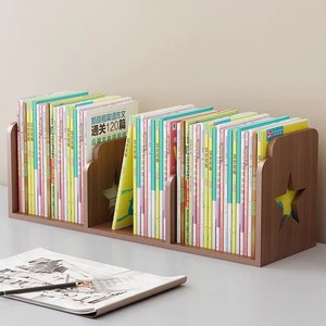 Desktop Bookshelf Storage Rack Rectangle 1 Tier Durable Office Organizer <b>For</b> Bedroom <b>Desk</b> Student Dormitory Simple <b>Bookcase</b> - Product Image 2