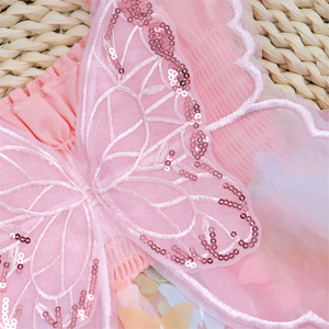 Offre Spéciale papillon appliques <span class=keywords><strong>habiller</strong></span> robes pour bébé filles 0-24 M bébé Tulle bébé fille robe d'été - Product Image 3