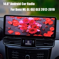 Radio para Auto Navirider con Pantalla Táctil Capacitiva OLED de 14.6 Pulgadas, Android 14, para ML/GL/GLE/GLS 2012-2019 W166/X166, Estéreo, CarPlay, GPS, Android
