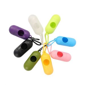 Distributeur de sacs à déjections canines en plastique vert, type capsule/pilule, boîte de rangement pour sacs à crottes de chien - Product Image 4