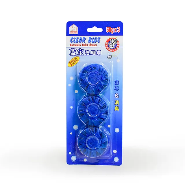 Yüksek kaliteli deodorant mavi katı kabarcık blok klozet temizleyici