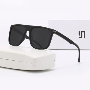 Nouvelles lunettes de soleil polarisées pour hommes, monture carrée, protection UV400, monture PC, verres TAC, couleur noire, pour la conduite et les activités de plein air - Product Image 4