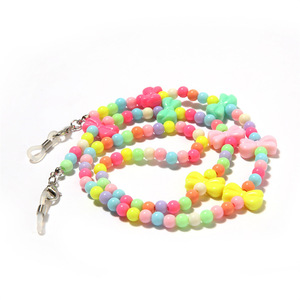 Chaîne de lunettes colorée pour enfants, nœud papillon multicolore antidérapant, accessoires pour lunettes d'enfants - Product Image 5