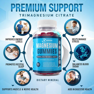 Gommes au magnésium multifonctionnelles pour améliorer l'humeur et la relaxation, gommes au magnésium, citrate de magnésium, améliorent la santé des os - Product Image 3