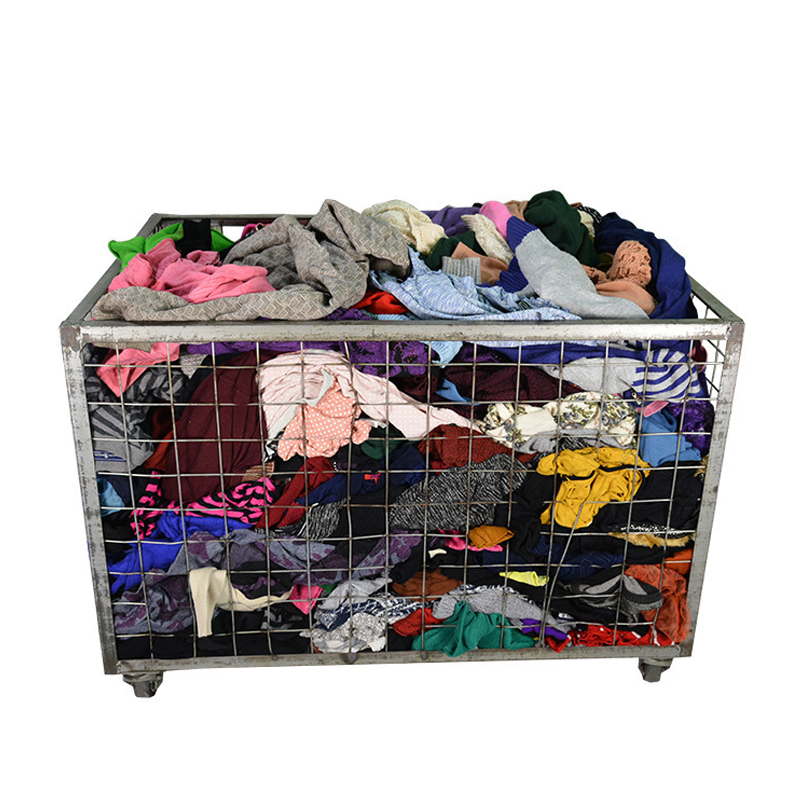 wholesale hot sell Women's Loose Sweater Coarse Yarn Second-hand clothes round collar solid color used tops