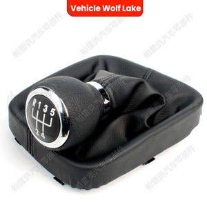 Volkswagen Gear <b>Shift</b> <b>Knob</b> 5-Speed Leather Ergonomic For Passat B6 Golf Jetta5 2006-2011 - Product Image 2
