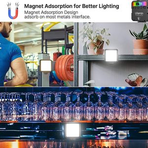 Ulanzi VL49 RGB Vidéo Lumières Mini LED Caméra Lumière 2000mAh Rechargeable LED Panneau Lampe Photo Vidéo Éclairage pour <span class=keywords><strong>Youtube</strong></span> Tik <span class=keywords><strong>tok</strong></span> - Product Image 4