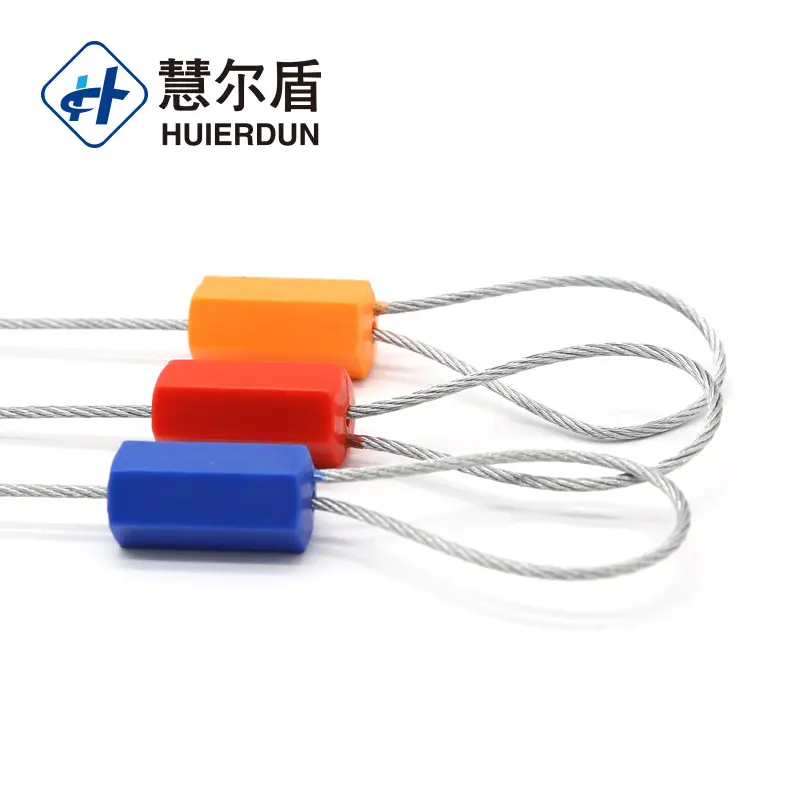 HED-CS109 flat metal cable security seal cable tie for plastic seal nfc seal tag cable